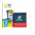 Front side of a product packaging with the brand logo BROTECT. Next to it is the device PicPak E-Ink Display shown with the co