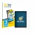 Front side of a product packaging with the brand logo BROTECT. Next to it is the device Hannspree Lumo 7.8 shown with the corr