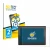 Front side of a product packaging with the brand logo BROTECT. Next to it is the device WAGO Web Panel 400 shown with the corr