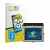 Front side of a product packaging with the brand logo BROTECT. Next to it is the device Shearwater Petrel 3 dive computer show