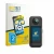 Front side of a product packaging with the brand logo BROTECT. Next to it is the device Akaso 360 shown with the corresponding