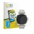 Front side of a product packaging with the brand logo BROTECT. Next to it is the device Huawei Watch Buds 2 shown with the cor