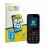 Front side of a product packaging with the brand logo BROTECT. Next to it is the device Karbonn K19 Rock shown with the corres