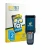 Front side of a product packaging with the brand logo BROTECT. Next to it is the device Datalogic Falcon X65 shown with the co