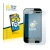 Front side of a product packaging with the brand logo BROTECT. Next to it is the device Samsung Galaxy Ace S5830i shown with t