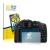 Front side of a product packaging with the brand logo BROTECT. Next to it is the device Panasonic Lumix DMC-G6 shown with the 