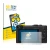 Front side of a product packaging with the brand logo BROTECT. Next to it is the device Panasonic Lumix DMC-TZ60 shown with th