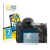 Front side of a product packaging with the brand logo BROTECT. Next to it is the device Nikon D750 shown with the correspondin