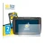 Front side of a product packaging with the brand logo BROTECT. Next to it is the device Dacia Media Nav shown with the corresp