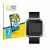 Front side of a product packaging with the brand logo BROTECT. Next to it is the device Fitbit Blaze shown with the correspond