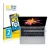 Front side of a product packaging with the brand logo BROTECT. Next to it is the device Apple MacBook Pro 13" 2017 (Lower disp