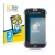 Front side of a product packaging with the brand logo BROTECT. Next to it is the device Vtech Kidicom Max shown with the corre