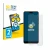 Front side of a product packaging with the brand logo BROTECT. Next to it is the device Huawei P20 shown with the correspondin