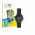 Front side of a product packaging with the brand logo BROTECT. Next to it is the device Skagen Smartwatch Falster 2 shown with