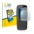 Front side of a product packaging with the brand logo BROTECT. Next to it is the device Nokia 106 2018 shown with the correspo