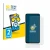 Front side of a product packaging with the brand logo BROTECT. Next to it is the device Samsung Galaxy S10e shown with the cor