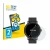 Front side of a product packaging with the brand logo BROTECT. Next to it is the device Circular Displays (ø: 43 mm) shown wit