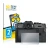 Front side of a product packaging with the brand logo BROTECT. Next to it is the device Fujifilm X-T30 shown with the correspo