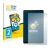 Front side of a product packaging with the brand logo BROTECT. Next to it is the device Samsung Galaxy Tab A 10.1 2019 shown w