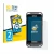 Front side of a product packaging with the brand logo BROTECT. Next to it is the device Handheld Nautiz X6 shown with the corr