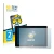 Front side of a product packaging with the brand logo BROTECT. Next to it is the device SmallHD 702 Touch shown with the corre