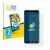 Front side of a product packaging with the brand logo BROTECT. Next to it is the device ASUS ROG Phone 2 shown with the corres