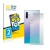 Front side of a product packaging with the brand logo BROTECT. Next to it is the device Samsung Galaxy Note 10 Plus (Back) sho