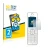 Front side of a product packaging with the brand logo BROTECT. Next to it is the device AVM Fritz!Fon C6 shown with the corres