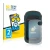 Front side of a product packaging with the brand logo BROTECT. Next to it is the device Garmin eTrex 22x shown with the corres