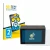 Front side of a product packaging with the brand logo BROTECT. Next to it is the device Akaso V50 Elite shown with the corresp