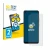 Front side of a product packaging with the brand logo BROTECT. Next to it is the device Tecno Spark 5 Pro shown with the corre