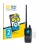 Front side of a product packaging with the brand logo BROTECT. Next to it is the device Yaesu FTA-550 shown with the correspon