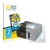 Front side of a product packaging with the brand logo BROTECT. Next to it is the device ISDT Smart Duo Charger K2 shown with t