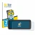 Front side of a product packaging with the brand logo BROTECT. Next to it is the device Fiat 500 E Uconnect 5 10" shown with t