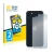 Front side of a product packaging with the brand logo BROTECT. Next to it is the device Apple iPhone SE 3 2022 (Back) shown wi