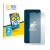 Front side of a product packaging with the brand logo BROTECT. Next to it is the device Samsung Galaxy M33 shown with the corr
