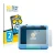 Front side of a product packaging with the brand logo BROTECT. Next to it is the device Amazon Fire HD 8 Kids 2022 shown with 