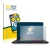 Front side of a product packaging with the brand logo BROTECT. Next to it is the device MSI Katana 17 B13V shown with the corr
