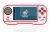 Image of the device Blaze Evercade with a wide variety of screen protectors.