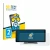 Front side of a product packaging with the brand logo BROTECT. Next to it is the device Carpuride W103 10.3" shown with the co