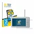 Front side of a product packaging with the brand logo BROTECT. Next to it is the device Babysense HD S2 5" shown with the corr
