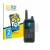 Front side of a product packaging with the brand logo BROTECT. Next to it is the device Kenwood TH-D75E D-Star shown with the 