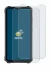 Image of the device Oukitel WP28 with a wide variety of screen protectors.