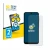 Front side of a product packaging with the brand logo BROTECT. Next to it is the device Samsung Galaxy A25 5G shown with the c