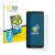 Front side of a product packaging with the brand logo BROTECT. Next to it is the device TCL 501 shown with the corresponding s