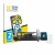 Front side of a product packaging with the brand logo BROTECT. Next to it is the device Anycubic Kobra 3 shown with the corres