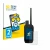 Front side of a product packaging with the brand logo BROTECT. Next to it is the device Garmin Alpha 300 K shown with the corr