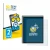 Front side of a product packaging with the brand logo BROTECT. Next to it is the device Bigme B1051C shown with the correspond