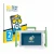 Front side of a product packaging with the brand logo BROTECT. Next to it is the device Telemarie Tablet 10.1" shown with the 