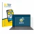 Front side of a product packaging with the brand logo BROTECT. Next to it is the device ASUS ZenBook A14 UX3407 shown with the